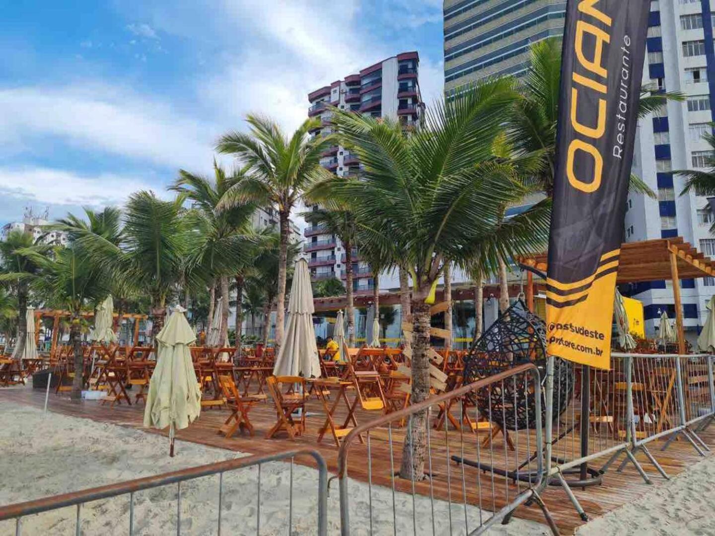 Ferienwohnung Lindo Apto 300M Praia Da Ocian E Centro - Vista Mar- Varanda Sacada - Wi-Fi 300 Mbps - Vaga De Garagem - Acomoda Ate 6 Pessoas Praia Grande  Exterior foto